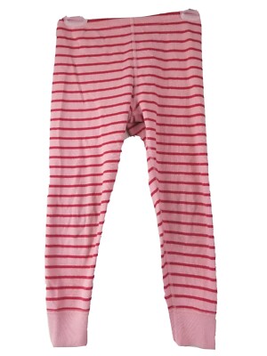 Hanna Andersson Size 100 Pink Stripe Pajamas Bottom PJ's 100% Cotton Peru  Size