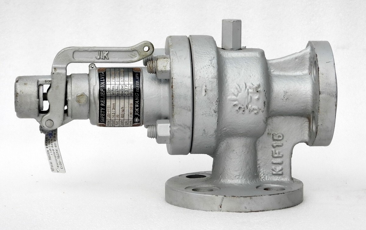 NOS JOKWANG ILI INDUSTRIAL SAFETY RELIEF AIR VALVE MODEL JSV-FF21