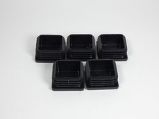 Lot of 5 420-5293 Black Square Tube Plug 40mm x 40mm - NEW Surplus