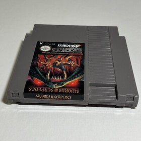 NES Swords Serpents Game Nintendo Entertainment  System Cartridge Tested PAL
