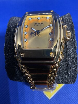 Invicta Reserve Gladiator Tonneau mod 44239, Swiss Movt, Gold