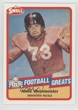 1989 Swell Football Greats Arnie Weinmeister #123 HOF 0b5