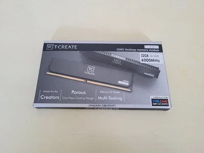 Team T-CREATE CLASSIC 32GB (2 x 16GB) DDR5 288-pin DIMM 6000MHz Desktop Memory - Image 1 of 4