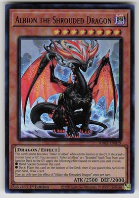 Albion the Shrouded Dragon Ultra Rare Rarity Collection 5 RA05-EN019 NM Yu-Gi-Oh