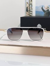 Maybach The Architech II Sunglasses- White Titanium Frame- Handmade in Germany