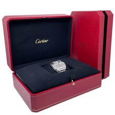 2025 Unworn Cartier WHSA0015 de Santos 39.8mm Steel Hand Wound Skeleton Watch 13