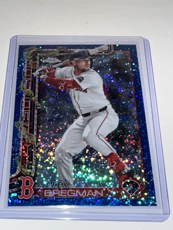 2025 Topps Holiday - Alex Bregman #HC154 Chrome Blue sparkle Refractor /199