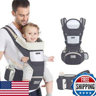 Kolwa 6-In-1 Safety Certified Ergonomic Quality Baby Carrier Hip Seat Kangaroo