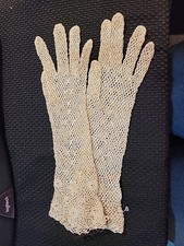 Off-White Vintage Crochet/Lace Gloves
