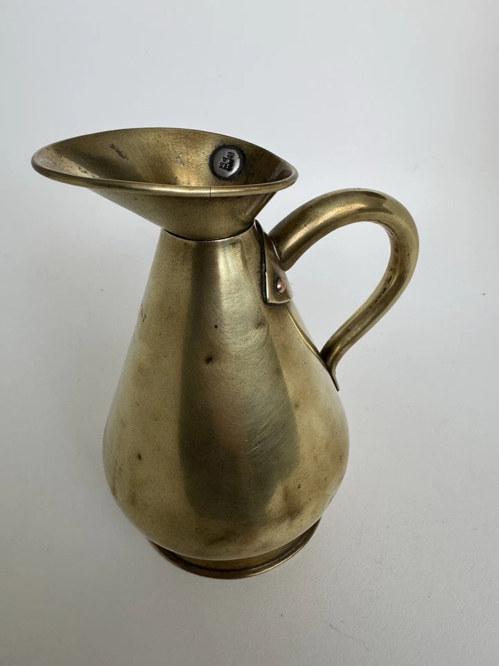 Antique Brass 1 Pint Pub Measure Jug Tavern Ale Beer Collectable Vintage - Image 4 of 4