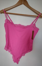 Skims Fits Everybody Lace Cami Bodysuit Taffy Medium BD-THG-4127
