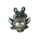 Hull Frog Planter F70 Green Drip Glaze Figural Pottery USA Vintage