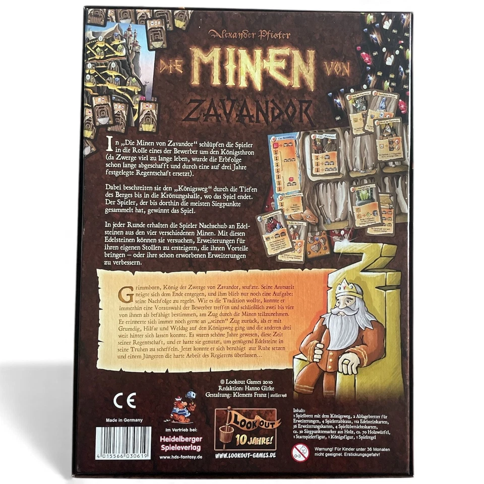 Die Minen von Zavandor Lookout-Games Alexander Pfister 2010 - Bild 2 von 2