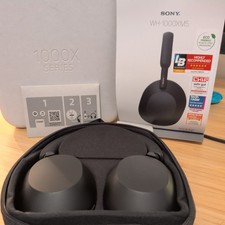 Image of Sony WH-1000XM5 Wireless Noise Cancelling Headphones Black Boxed Mint