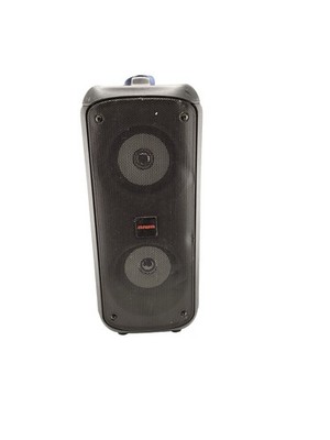 Party Duet Karaoke AIWA Speaker Black TESTED Works But Needs Wiring