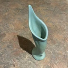 Vintage Teal Van Briggle Pottery Bird Of Paradise Vase Signed ALS 8.5”
