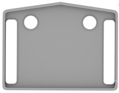 Walker Tray With 2 Cup Holders- Fits Most Standard Walkers- by Bluestone