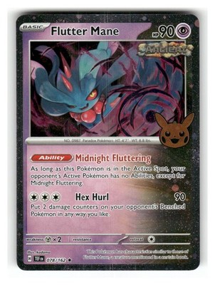 Flutter Mane (Cosmos Holo) 078/162 Holo Trick or Trade BOOster 2024 Pokemon NM