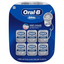 Oral-B Glide Advanced Multi-Protection Floss Dental Care Plaque Removal 6-Pack