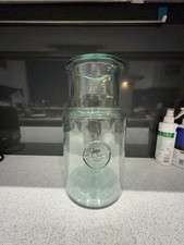 Habitat Thick Tall Recycled Glass Vase. 27.7 Cm Tall