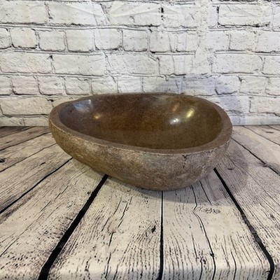 36 cm x 32 cm Waschbecken Bad Arbeitsplatte Wasch Fluss Stein Becken Waschbecken Nr 28