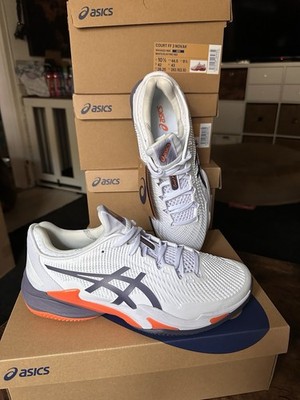 Asics Court FF 3 Novak Clay( WHITE/Greyish Purple Neu OVP Größe 44,5 Tennis Neu