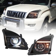 Led Headlights Angel-eyes Drl For Toyota Prado Fj120 Mark 2003-2007 2008 2009 Led Headlights Angel-eyes Drl For Toyota Prado Fj120 Mark 2003-2007 2008 2009