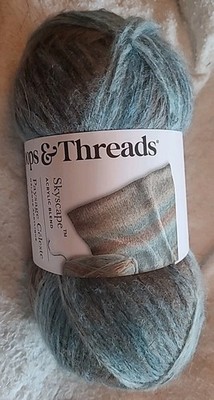 Loops & Threads  Skyscape  Yarn Blue & Cream Multi