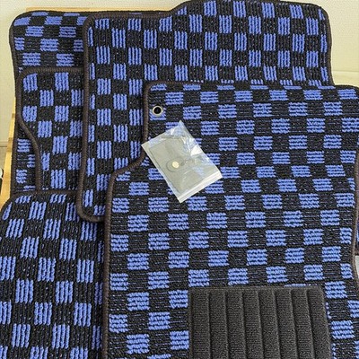 Subaru Impreza GD Series 2000-2007 Blue Check Floor Mats JDM New Japan Made