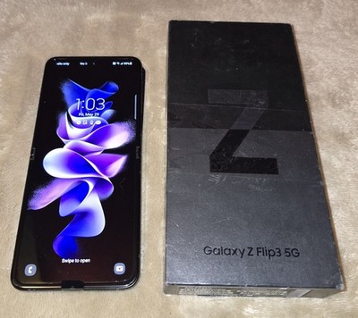 Samsung Galaxy Z Flip 3 5G, 128gb, phantom Black, AT&T only, 