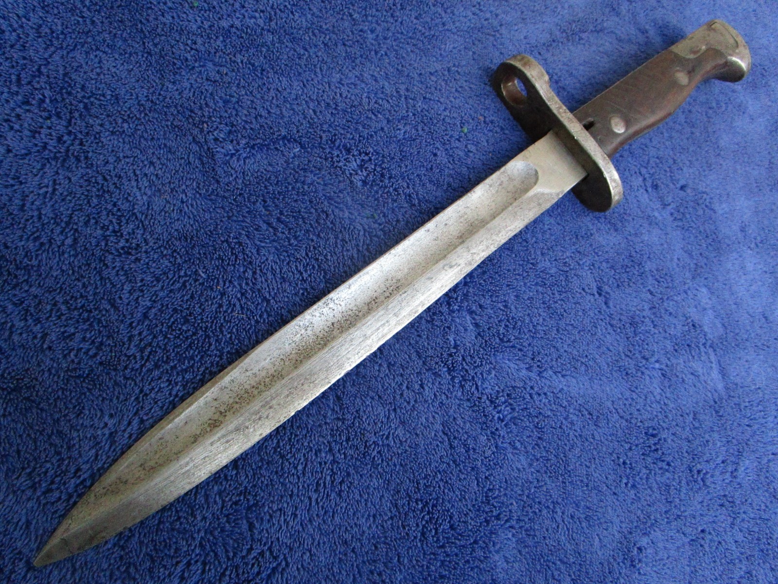 ORIGINAL VINTAGE TURKISH WW1 ERZATS MODIFIED FROM BUTCHER BAYONET AND SCABBARD