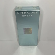AZZARO Chrome Sport Men 3.4oz Eau de Toilette Woody Aquatic Perfume NEW & SEALED