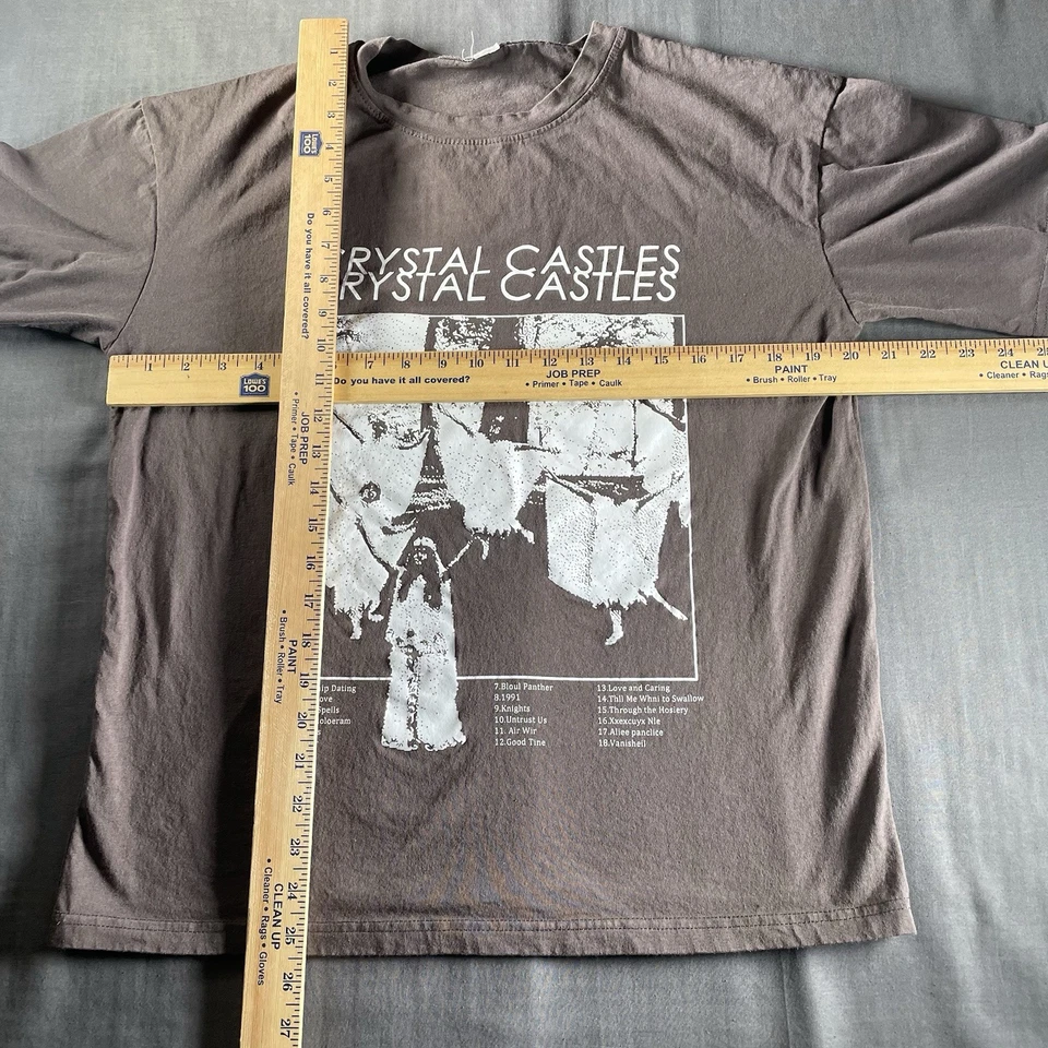 Crystal Castles Shirt Men’s Large Graphic Edith Frances Electronic Read Descri - Image 3 of 4