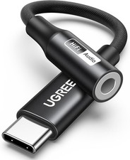 UGREEN USB C to 3.5mm Audio Adapter, Hi-Res 32bit/384KHz USB C to Aux Dongle