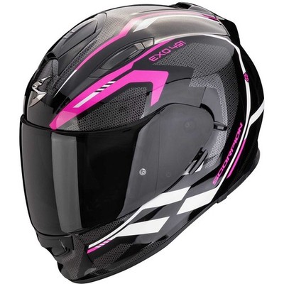SCORPION Integralhelm Motorrad EXO-491 KRIPTA Schwarz-Pink-Weiß