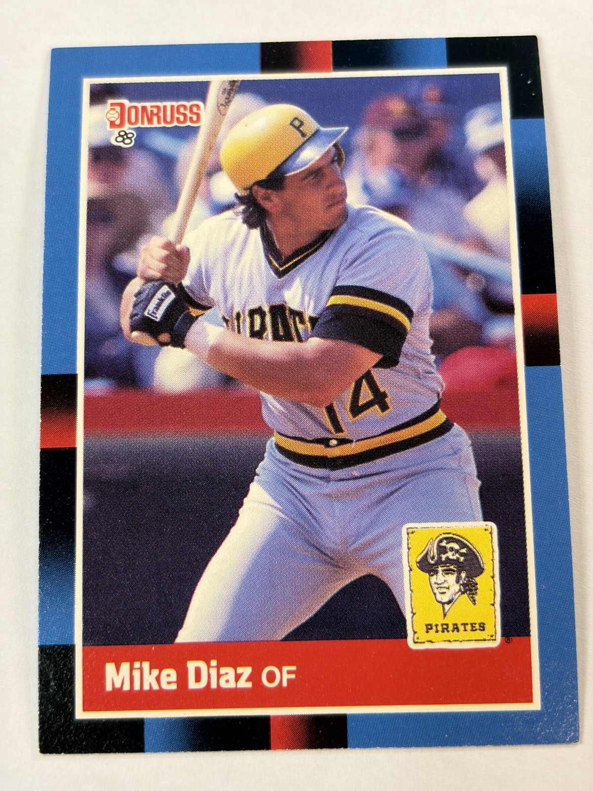 1988 Donruss Mike Diaz #267 Pittsburgh Pirates Baseball Card NM Or Better