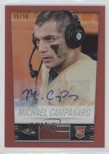 2014 Hot Rookies Fat Pack Red Prizm Signatures 35/50 Michael Campanaro Auto 0j6
