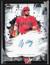 2024 Topps Finest Trey Cabbage Rookie Auto #FA-TC Angels