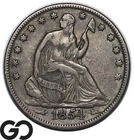 1854 Seated Liberty Half Dollar w/ Arrows, Die Clash