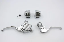 Contour Style Chrome Handlebar Control Kit fits Harley Davidson