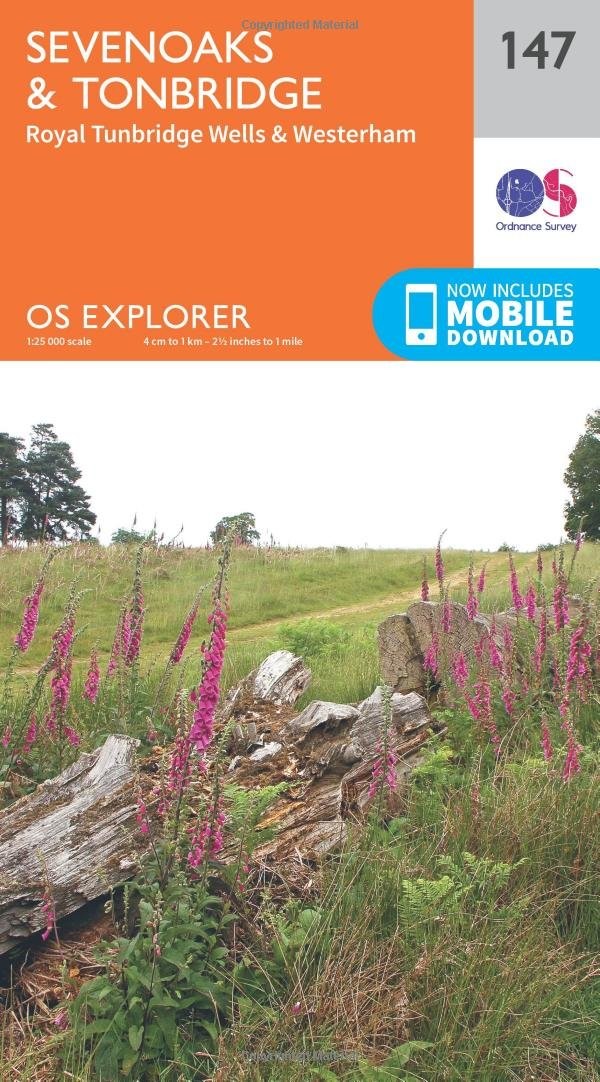 Sevenoaks and Tonbridge 147 Explorer Map Ordnance Survey - Image 3