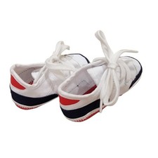 Infant Baby Boy Tennis Shoes Newborn Sneakers Red White Blue Ties Patriotic 
