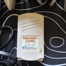 SEGA Dreamcast Console - White, Missing A/v Cable, With Controller And Memory