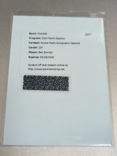 2024 Panini Spectra Ben Sinnott Rookie Patch Autographs Celestial /75