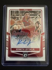 2024-25 Panini Donruss Optic Kenneth Lofton Jr. Signature Series #SS-KFJ Bulls