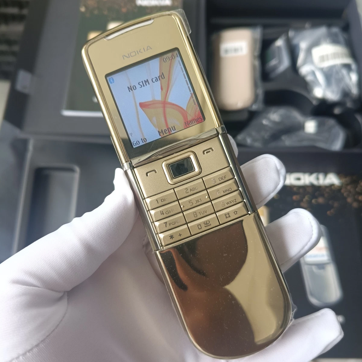 Nokia 8800 Sirocco Gold Unlocked Cell Phones & Smartphones for
