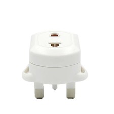 2 Pin to 3 Pin UK Battery Charger Adaptor Plug for Shaver & Oral-B Toothbrush
