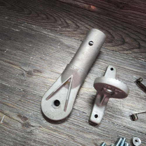 Kraft Tool CC666 Fresno Broom Bracket 2-Hole Button Bracket Set w/ Hardware - Picture 3 of 4