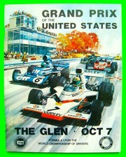 1973 Watkins Glen Us Grand Prix F-1 Program Revson Ickx Stewart Lauda Hill Xlnt