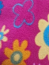 Mothercare Fleece Blanket Floral Flowers 70x90cm pink UKVintage 4975074 WellUsed